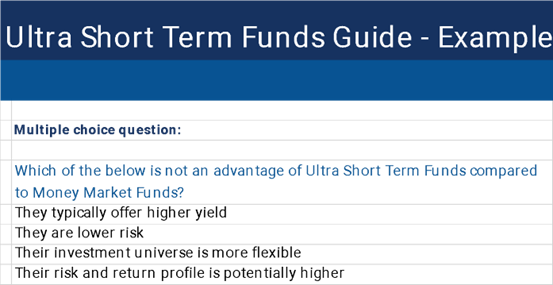 ultra short-term funds